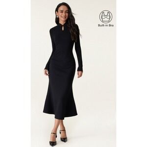 OGL Mandarin Collar Mermaid Brami Dress SIZE Medium NWT Built In Bra